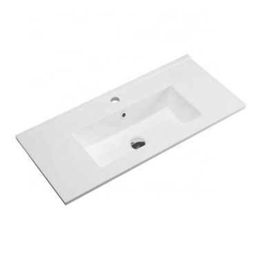 Good Price Bathroom Sanitary Ware Rectangle Ceramic Wash Basin Sink