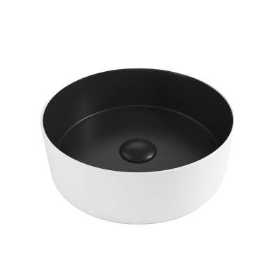 Factory Delivery Round Ceramic Art Portable Wash Basin Round For Outdoor